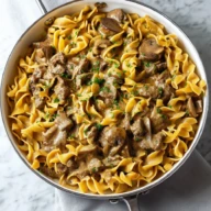 One Pot Beef Stroganoff
