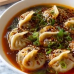 Spicy Dumpling Soup