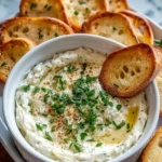 Warm Boursin Dip with Crostini