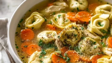 Classic Chicken Tortellini Soup