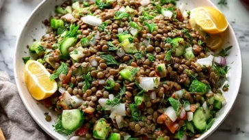 Classic Lebanese Lentil Salad