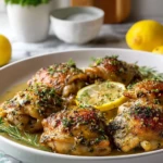 Herb Garlic Lemon Chicken Thighs