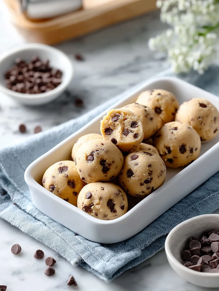 Gluten-Free Cottage Cheese Cookie Dough Bites
