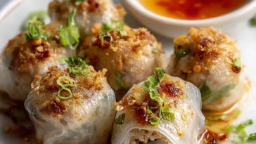 Crispy Ground Turkey Rice Paper Dumplings