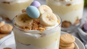 Easter Banana Pudding Cups