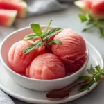 Healthy No-Sugar Watermelon Sorbet