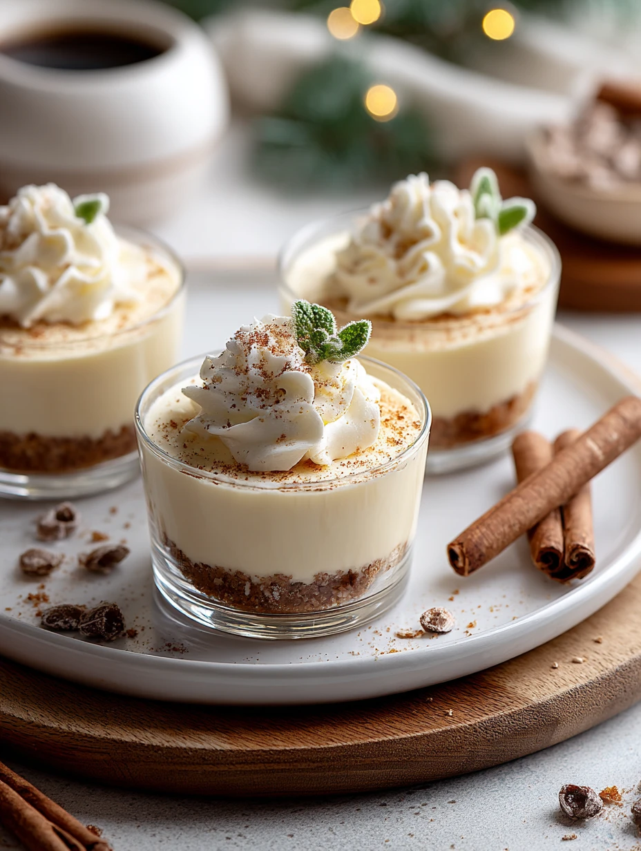 Eggnog Mousse Cups