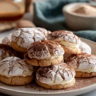 Tiramisu Crinkle Cookies