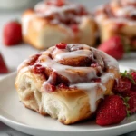 Strawberry Cheesecake Cinnamon Rolls