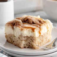 Cinnamon Roll Poke Cake