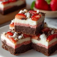 Strawberry Crunch Brownie Bars