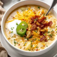 Jalapeno Popper Potato Soup