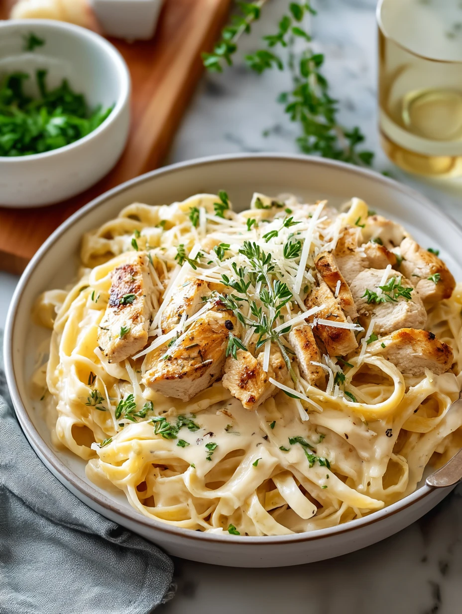 The Easiest Chicken Alfredo