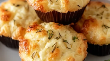 Fluffy Focaccia Muffins