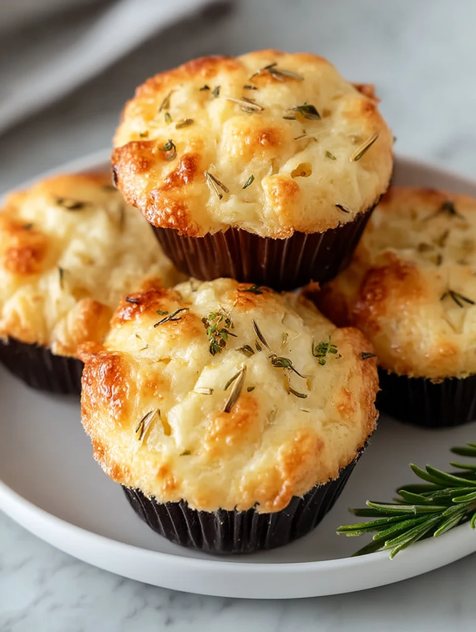 Fluffy Focaccia Muffins