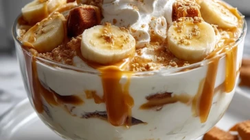 Biscoff Banana Pudding with Caramel
