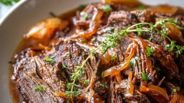 Slow Cooker French Onion Pot Roast