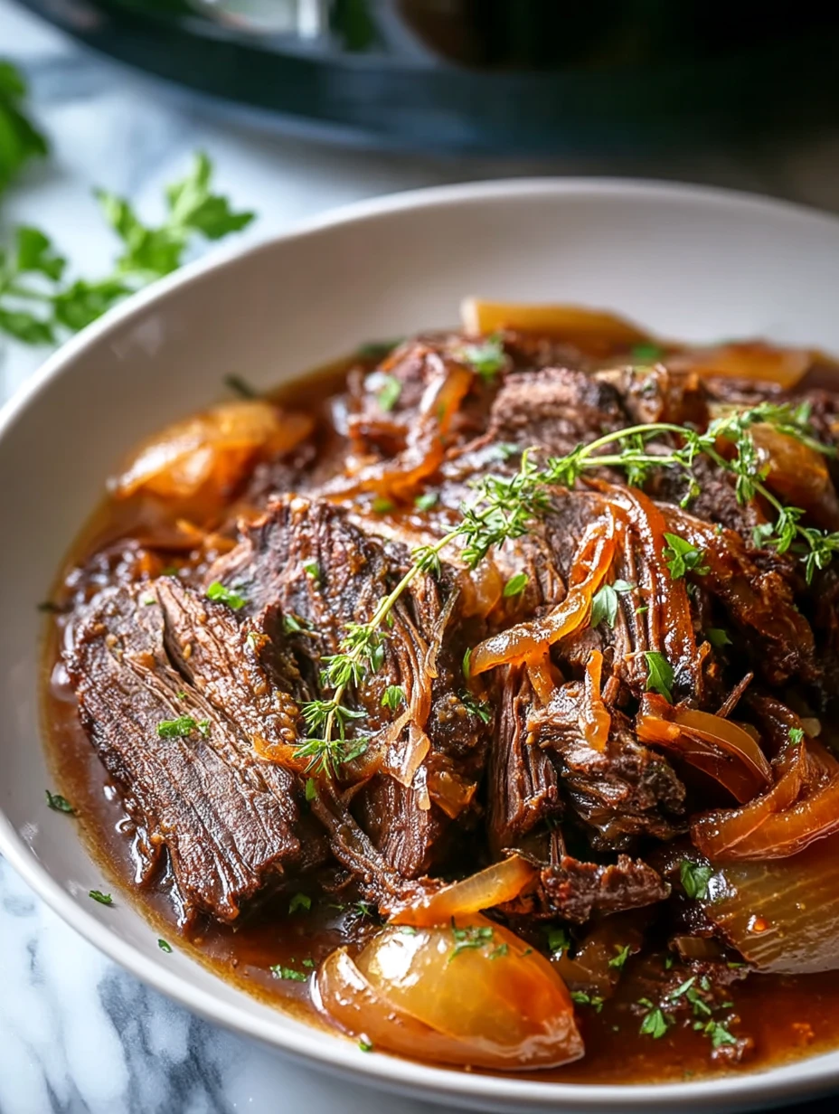 Slow Cooker French Onion Pot Roast