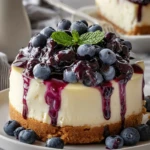 White Chocolate Blueberry Cheesecake