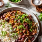 Kidney Beans and Rice Skillet with Shawarma Spices