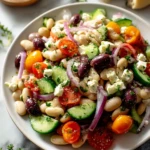 Greek Bean Salad with Lemon Marinated Beans