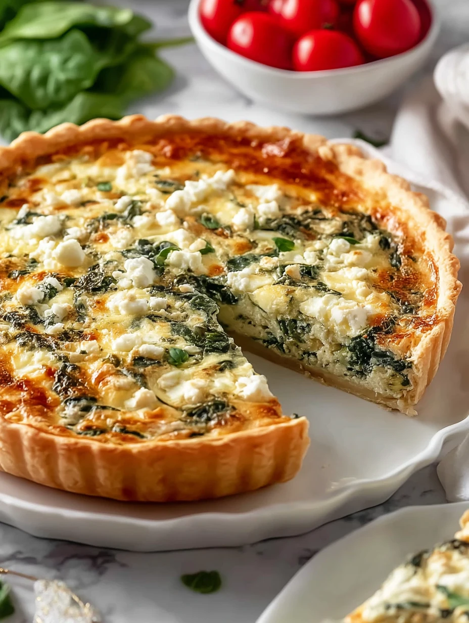 Perfect Spinach And Feta Quiche