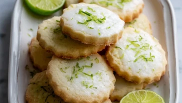 Best Lime Shortbread Cookies