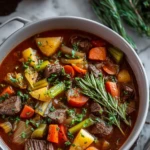 Braised Vegetable Beef Soup