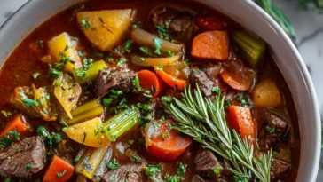 Braised Vegetable Beef Soup