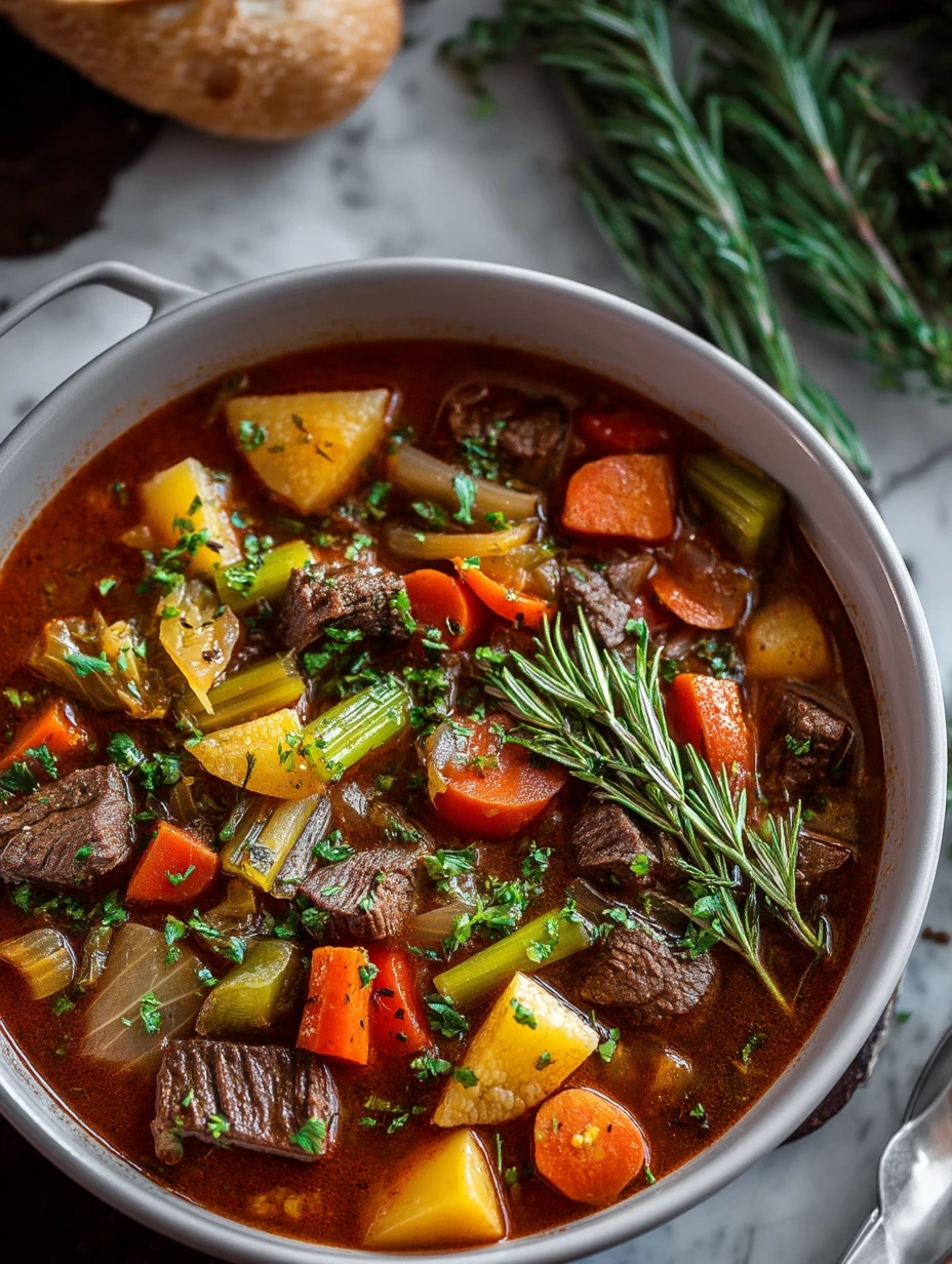 Braised Vegetable Beef Soup