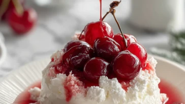 Cherries in the Snow Dessert