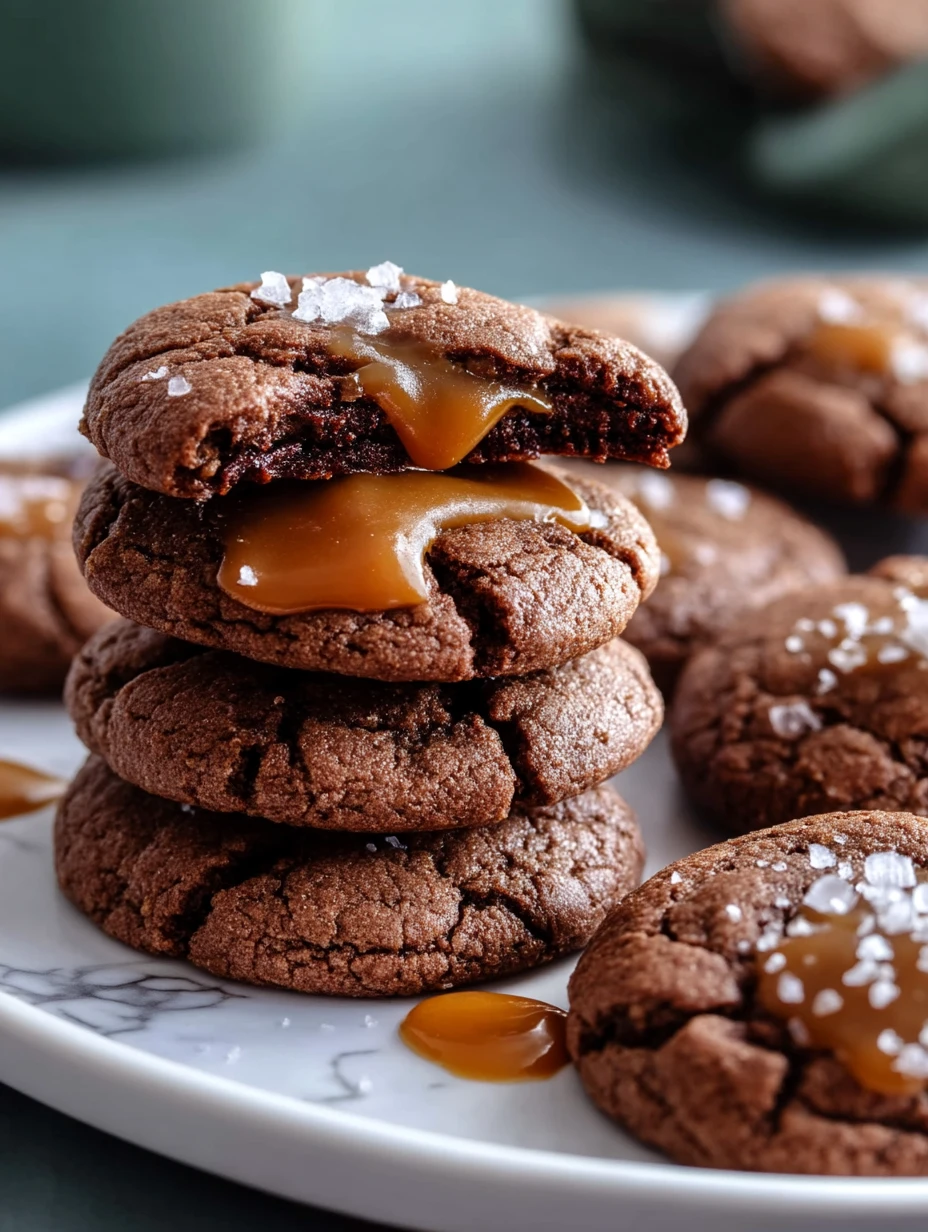 Chewy Chocolate-Caramel Cookies