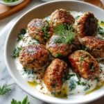 Chicken Kofta with Garlic Yogurt