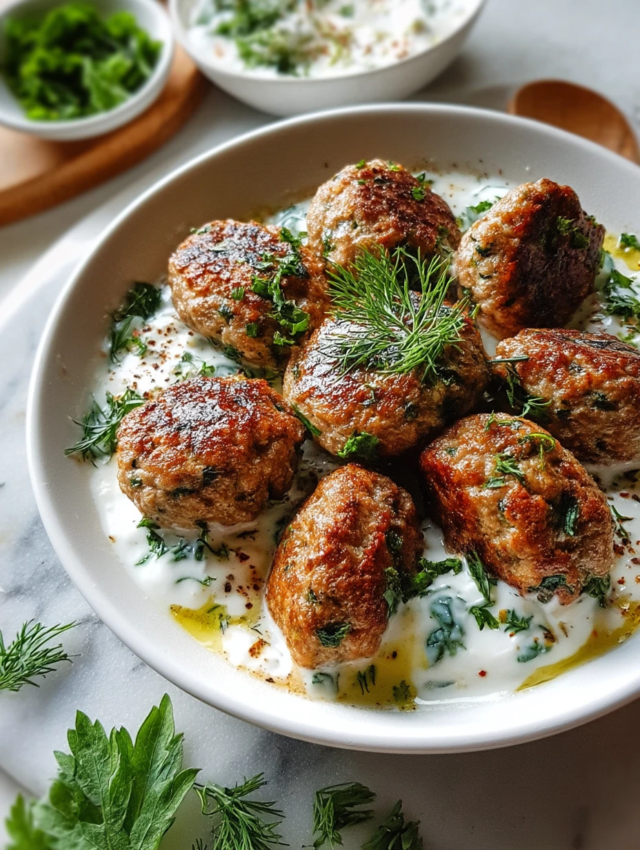 Chicken Kofta with Garlic Yogurt