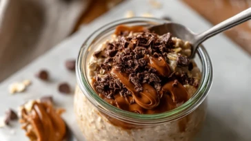 Chocolate Peanut Butter Overnight Oats