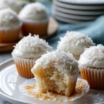 Coconut Snowball Cupcakes
