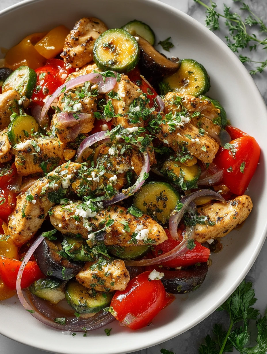 Easy Mediterranean Chicken Stir Fry