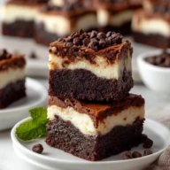 Fudgy Brownie Cheesecake Bars