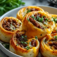 Garlic Butter Cheeseburger Rollups