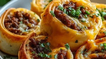 Garlic Butter Cheeseburger Rollups