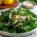Garlic Lemon Parmesan Kale Salad