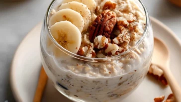 Gluten-Free Cinnamon Banana Bread Overnight Oats