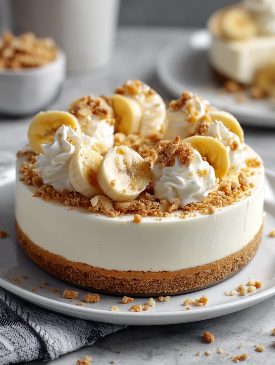 No-Bake Banana Pudding Cheesecake