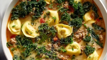 Sausage Tortellini Soup With Kale