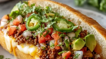 Mexican Chopped Cheese Sandwich