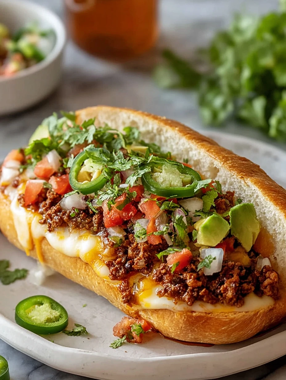 Mexican Chopped Cheese Sandwich
