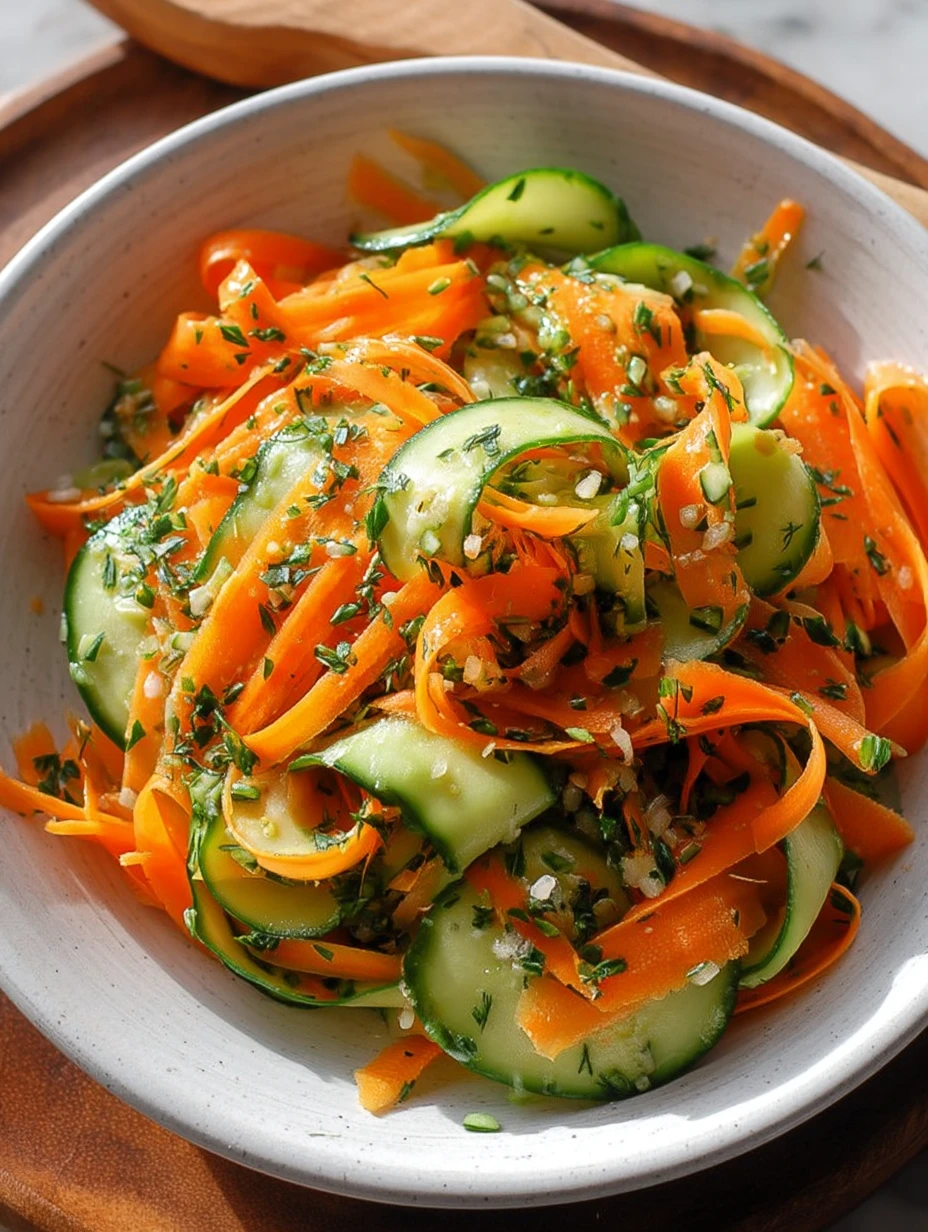 Easy Cucumber Carrot Salad