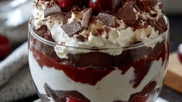 Best Layered Black Forest Trifle