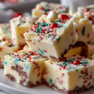 Christmas Cake Batter Fudge