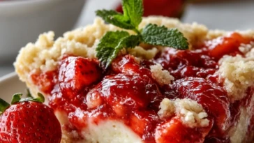 Strawberry Dump Cake